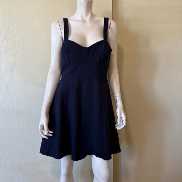 Lulu's Midnight Blue Sleeveless Mini Dress - Picture 2 of 5